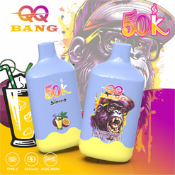 Qq bang 50000 bouffées de vape jetable | rechargeable type c bobine à double maille 50k vape
