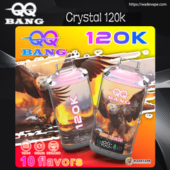 qq bang 120k puffs disposable vape | 12 flavor options dual mesh coil led display type c rechargeable vape