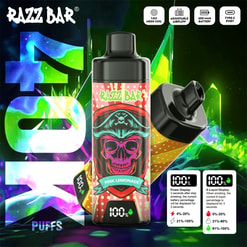 Razz Bar 40000 bouffées de vape jetable | affichage LED bobine de maille à débit d'air réglable | rechargeable type C 650mah | entrepôt de l'UE livraison 3 à 5 jours