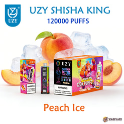 Uzy Shisha King 120000 zaciągnięć jednorazowy waporyzator | regulowany przepływ powietrza 64ml e płyn | inteligentny ekran bateria 1000mAh