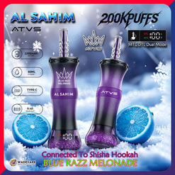 atvs al sahim 200000 puffs hookah disposable vape | mtl dtl dual mode rechargeable hookah vape