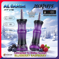 atvs al sahim 200000 puffs hookah disposable vape | mtl dtl dual mode rechargeable hookah vape