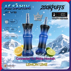 atvs al sahim 200000 puffs hookah disposable vape | mtl dtl dual mode rechargeable hookah vape