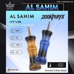 atvs al sahim 200000 puffs hookah disposable vape | mtl dtl dual mode rechargeable hookah vape