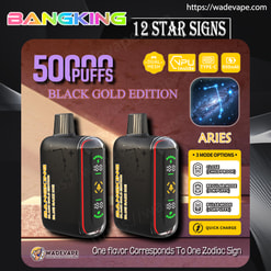 bang king 12 star signs 50000 puffs disposable vape | dual mode zodiac vape | 12 flavors with constellation design