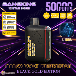 bang king 12 star signs 50000 puffs disposable vape | dual mode zodiac vape | 12 flavors with constellation design