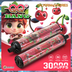 qq bang 30000 puffs disposable vape | 1.2ohm dual mesh | crystal 30k shell cylindrical