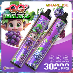 qq bang 30000 puffs disposable vape | 1.2ohm dual mesh | crystal 30k shell cylindrical