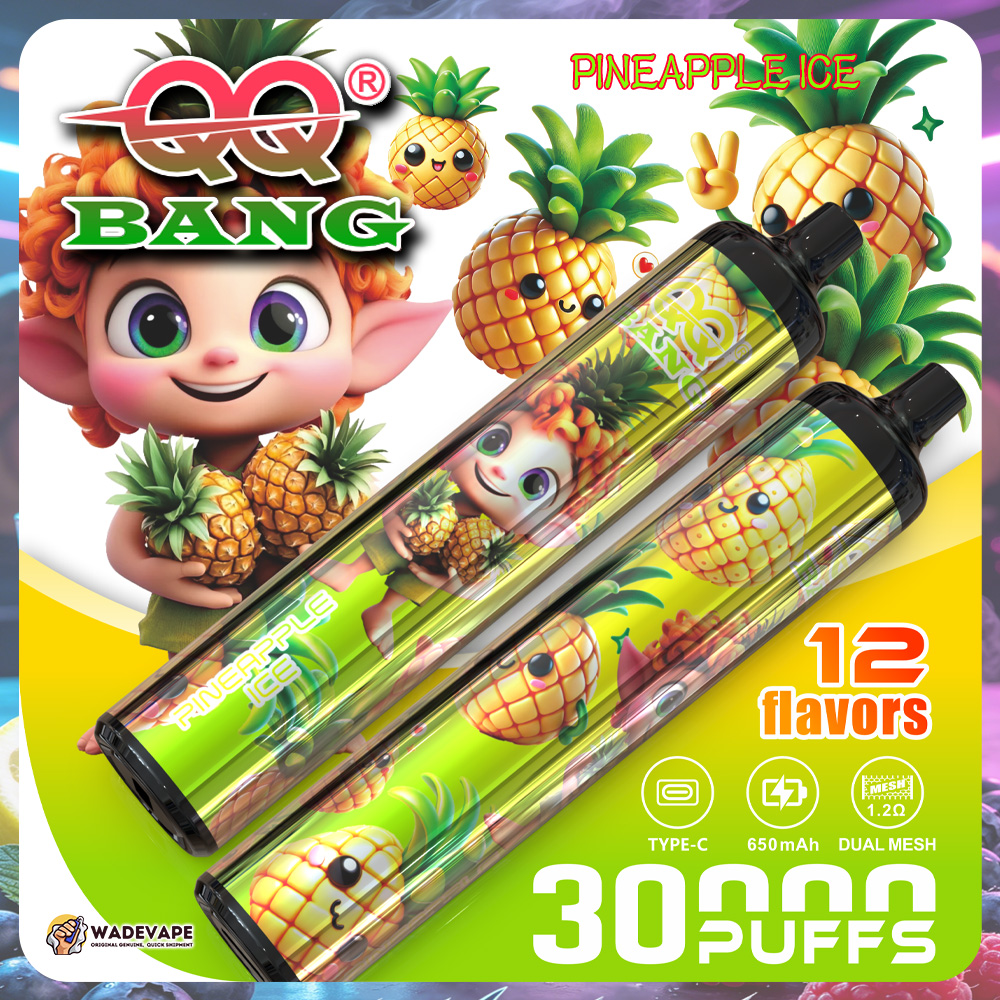 qq bang 30000 puffs disposable vape | 1.2ohm dual mesh | crystal 30k shell cylindrical