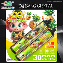 qq bang 30000 puffs disposable vape | 1.2ohm dual mesh | crystal 30k shell cylindrical