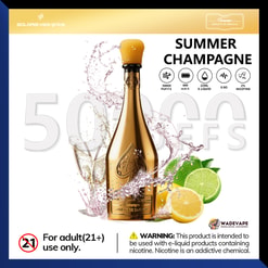 solaris champagne 50000 puffs | wine bottle disposable vape