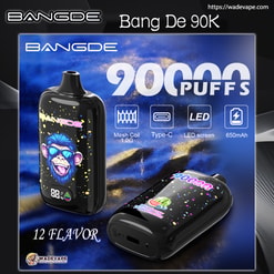 bang de 90000 puffs vape | led smart display screen | 650mah mesh coil 90k disposable