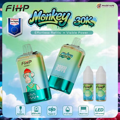 sfihp monkey 30000 puffs navulbare vape | 30k puffs type c dual mesh coil | EU-magazijn 3–7 dagen levering
