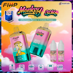sfihp monkey 30000 puffs navulbare vape | 30k puffs type c dual mesh coil | EU-magazijn 3–7 dagen levering