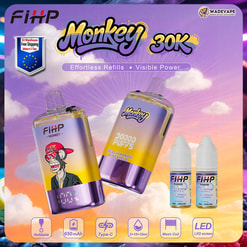 sfihp monkey 30000 puffs navulbare vape | 30k puffs type c dual mesh coil | EU-magazijn 3–7 dagen levering