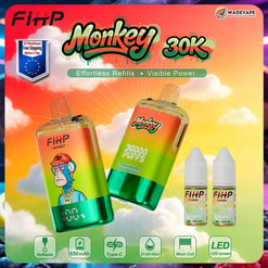 sfihp monkey 30000 puffs navulbare vape | 30k puffs type c dual mesh coil | EU-magazijn 3–7 dagen levering