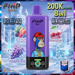 fihp 8 in 1 200000 puffs vape | 200k high capacity disposable vape 8 adjustable flavors | eu warehouse 3–7 days delivery
