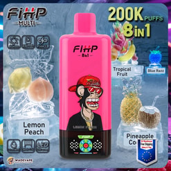 fihp 8 in 1 200000 puffs vape | 200k high capacity disposable vape 8 adjustable flavors | eu warehouse 3–7 days delivery