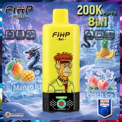 fihp 8 in 1 200000 puffs vape | 200k high capacity disposable vape 8 adjustable flavors | eu warehouse 3–7 days delivery