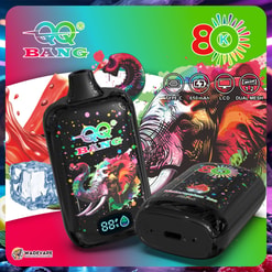 qq bang 80000 puffs disposable vape | dual mesh coil 80k vape | 650mah lcd screen