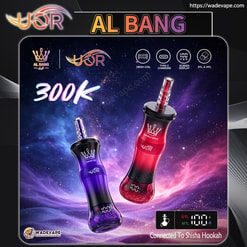 uor al bang 300k puffs | adjustable airflow dual mode 300000 shisha disposable vape