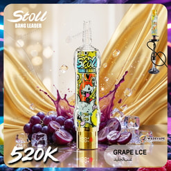 bang leader stoll 520k | crystal shell hookah compatible vape led display