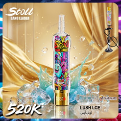 bang leader stoll 520k | crystal shell hookah compatible vape led display