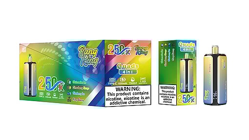 bang king 250000 puffs original bang king 4in1 250k vape led display type c port disposable e cigarettes customizable fast shipping