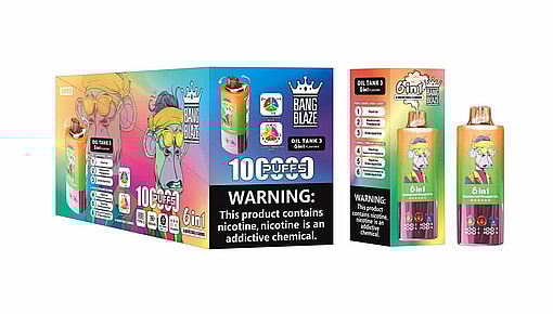 Bang Blaze 6in1 100000 puffs 6 Flavor Switching Original Genuine Intake Port 100K Customizable. Fast shipping - Imagen 12