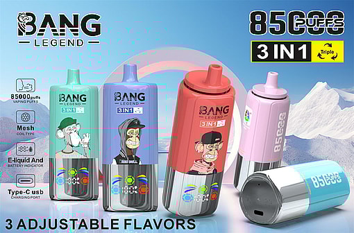 bang legend 85000 puffs three flavor switching original genuine 85k flavor switching customizable. fast shipping