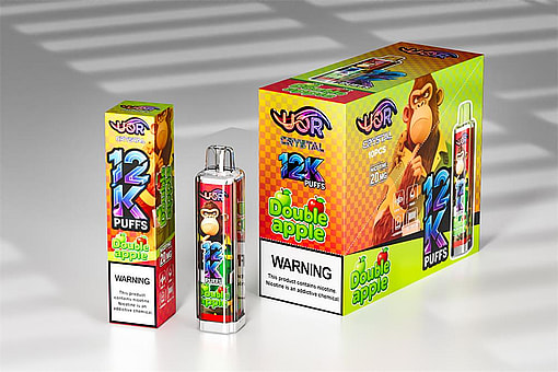 uor 12000 puffs original uor crystal 12k vape led rainbow lights type c port disposable e cigarettes customizable. fast shipping