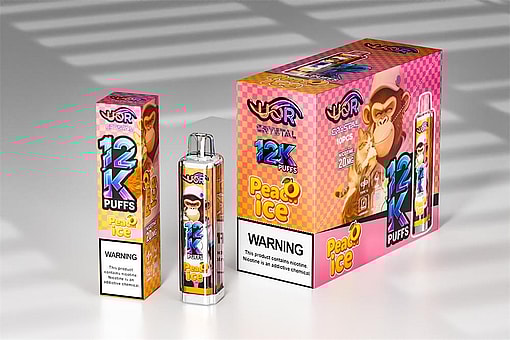 uor 12000 puffs original uor crystal 12k vape led rainbow lights type c port disposable e cigarettes customizable. fast shipping