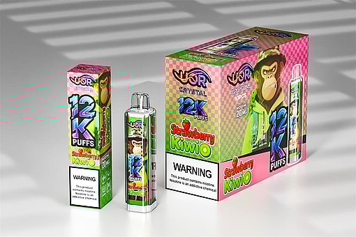 uor 12000 puffs original uor crystal 12k vape led rainbow lights type c port disposable e cigarettes customizable. fast shipping