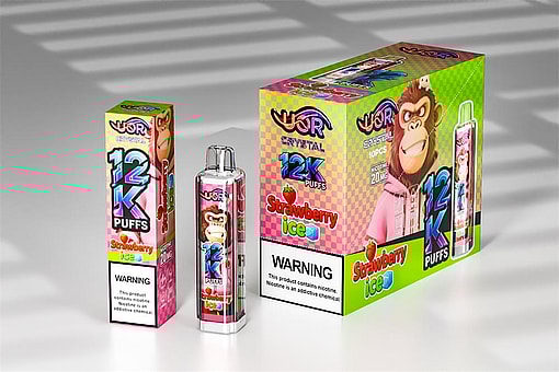 uor 12000 puffs original uor crystal 12k vape led rainbow lights type c port disposable e cigarettes customizable. fast shipping