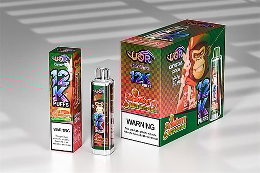 uor 12000 puffs original uor crystal 12k vape led rainbow lights type c port disposable e cigarettes customizable. fast shipping