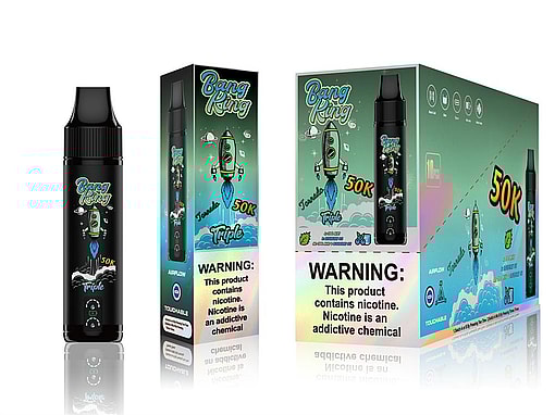 bang king triple 50000 puffs original bang king 50k disposable vape led smart screen type c charging port customizable. fast shipping