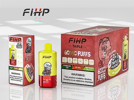 fihp 60000 puffs triple flavors original genuine 3in1 disposable vape type c charging port fihp 60k customizable fast shipping (copy)