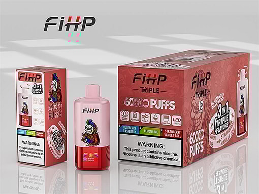 fihp 60000 puffs triple flavors original genuine 3in1 disposable vape type c charging port fihp 60k customizable fast shipping (copy)