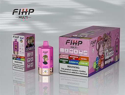 fihp multi 120000 puffs 6in1 flavors original genuine six flavors disposable vape type c charging port fihp 120k customizable fast shipping