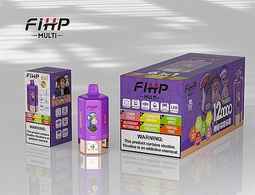 fihp multi 120000 puffs 6in1 flavors original genuine six flavors disposable vape type c charging port fihp 120k customizable fast shipping