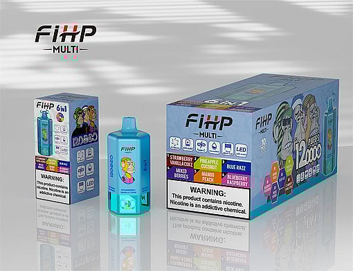 fihp multi 120000 puffs 6in1 flavors original genuine six flavors disposable vape type c charging port fihp 120k customizable fast shipping