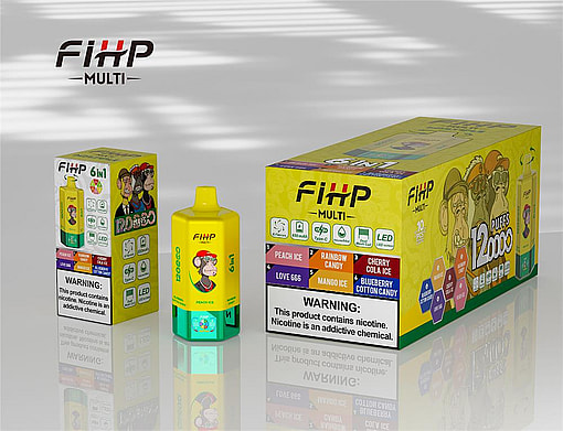 fihp multi 120000 puffs 6in1 flavors original genuine six flavors disposable vape type c charging port fihp 120k customizable fast shipping