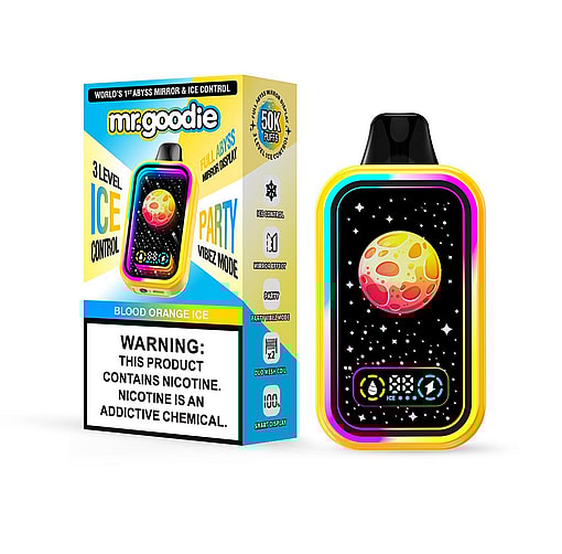 mr.goodie 50000 puffs adjustable ice level original genuine mr.goodie 50k puffs led display customizable. fast shipping