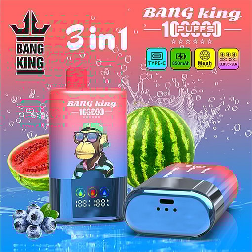 bang king 100000 puffs original bang king 3in1 100k 6 stars vape led display type c port disposable e cigarettes customizable fast shipping