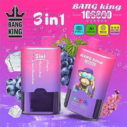 bang king 100000 puffs original bang king 3in1 100k 6 stars vape led display type c port disposable e cigarettes customizable fast shipping