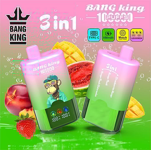 bang king 100000 puffs original bang king 3in1 100k 6 stars vape led display type c port disposable e cigarettes customizable fast shipping