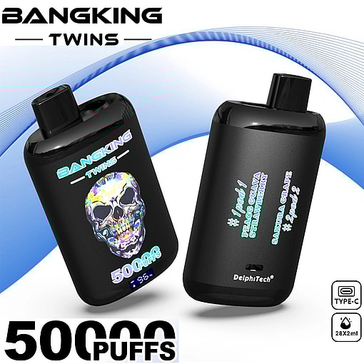 Bang King Twins 50000 Puffs Original Genuine 50K Flavor Switching Customizable. Fast shipping - Imagen 5