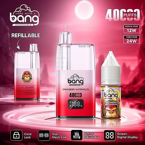 Bang 40000 puffs Repeatable oil injection Original Genuine Adjustment of ice level 40K Customizable. Fast shipping - Imagen 10