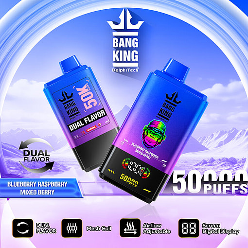 Bang King 50000 Puffs Original Genuine 50K Flavor Switching Customizable. Fast shipping - Imagen 4