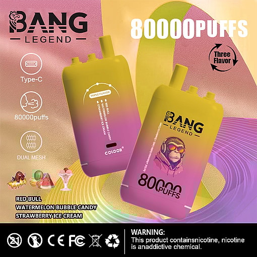 bang legend 80000 puffs three flavor switching original genuine 80k flavor switching customizable. fast shipping